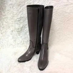 【未使用】 ルカグロッシ 　Luca Grossi　ロングブーツ　24.5　本革