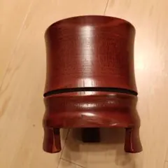 木製ダークブラウン小物入れ