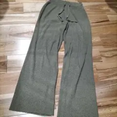 大人気商品♪カーキリブ編みパンツ