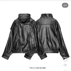 ZARA フェイクレザージャケット ブラック　公式完売品