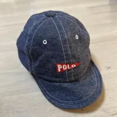 Polo デニム ベビー帽子 44cm