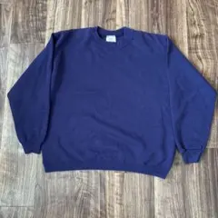 90s 00s ビンテージ　無地スウェット　濃い紫　アメリカ古着　アメリカ輸入