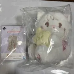 mikko一番くじ A賞mousse ムースぬいぐるみ E賞おめかしヘアクリップ