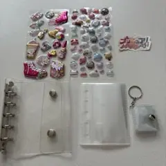 クリアシール帳　透明　シール帳　プリキュア　ステッカー　キーホルダー　fbg