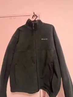 古着Columbia フリースジャケット XL ダークグリーン/グリーン