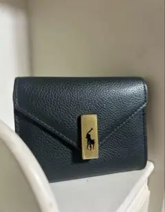 美品Polo by Ralph Lauren ポロ　ダークグリーン カードケース