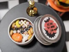 【ミニチュア】ハロウィンクッキー缶②