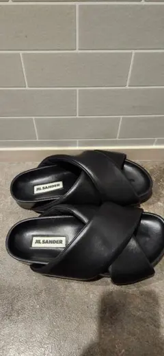 極美品❣️ Jil Sander ジルサンダー ベルテッドレザーミュール 36