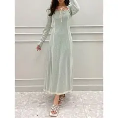 eimy istoire ダブルレイヤーバックチェーンセットワンピ