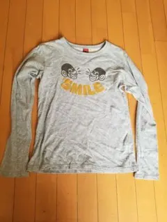 WASK古着USED ロンT 長袖カットソー 150 おサルSMILE