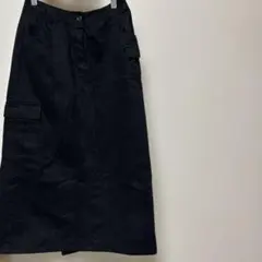 カーゴロングスカート ブラックのサムネイル