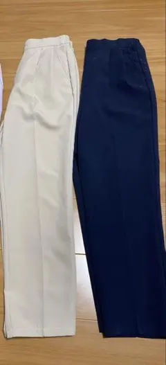 Samansa Mos2 blue テーパードパンツ 2色セット