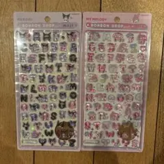 ボンボンドロップシール 国内正規品 もじ 文字 クロミ マイメロディ サンリオ