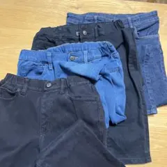 UNIQLO（135-145）、H&M（140）パンツ4枚