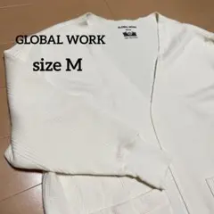 GLOBAL WORKコットンカーディガン