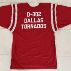 80s 90s USA製 フットボールTシャツ 3段バックプリント