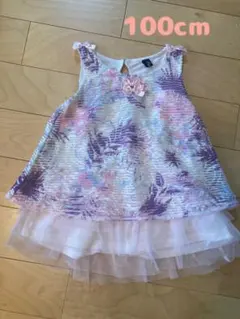 キッズ ワンピース 花柄 ドレス レース