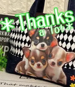 ＊handmade＊【ガバッと開く❣️ワイヤーポーチ】ミニミニトート バッグ⭐️