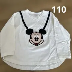 フタフタ　ミッキーマウス　長袖カットソー　110