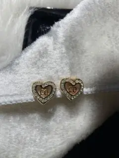 ［正規品　美品］ dior ハートビジューピアス　片方 Christian Dior ピアス（片耳）ハートビジュ - メルカリ