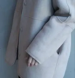 リバーシブル　ボアコート