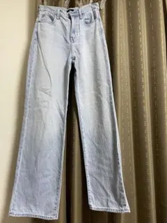 UNIQLO ワイドストレートジーンズ サイズ、WOMEN 22