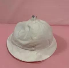 ファミリアベビー帽子 クマとくるまの刺繍付き