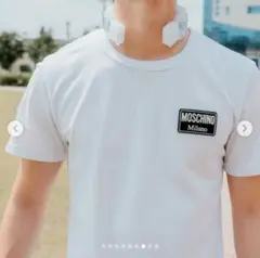moschino モスキーノ ボックスロゴ 夏 Tシャツ 白 ホワイトのサムネイル