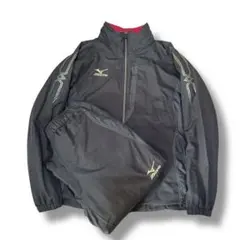 MIZUNO ミズノ ウインドブレーカー セットアップ 黒 ブラック XL相当
