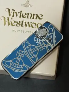 ★RAKUDO様専用★オーブ柄／フリント式ガスライター/Blue