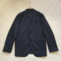 美品 ユニクロ 春物 メンズジャケット ネイビー 【L】