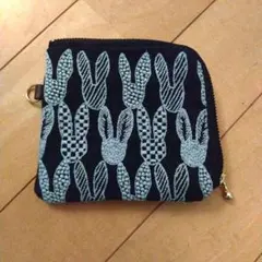 ミナペルホネン　ポンピア　ハンドメイド　L字ポーチ　ミニ財布　新品