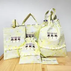 シャカシャカハート刺繍入り♡入学入園準備5点セットスイーツ　ゆめかわ　女の子