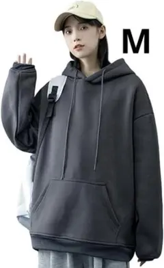 [ODFMCE] パーカー レディース 無地 おしゃれ カジュアル グレー M
