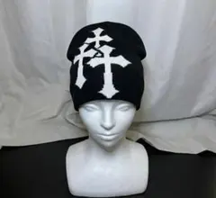 ビーニー y2k グランジ 海外ストリート ニット帽　スタッズ　バチイケ クロム