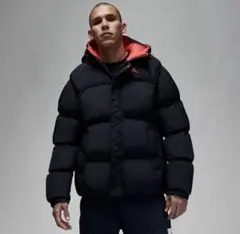NIKE Jordan Puffer パファー ダウンジャケット 黒 赤