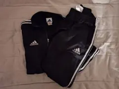 adidas 黒 ジャージセット