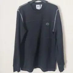adidas ブラック長袖カットソー XL