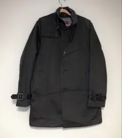 DKNY 襟切り替えファー付きハーフコート - メルカリ