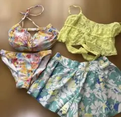 【即日発送】花柄ビキニセット Mサイズ