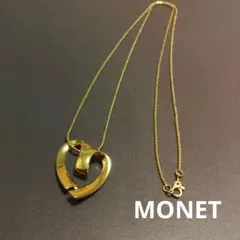 MONET ゴールド ハート型 ネックレス