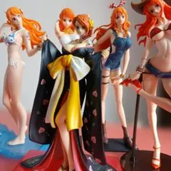 ワンピース　ナミ 大型フィギュア 　5体セット