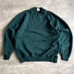 ピ*ラ様 80s フルーツオブザルーム スウェット ダークグリーン ヴィンテージ