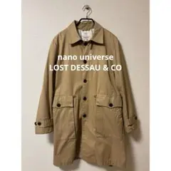 ナノユニバース ロストデッサウアンドコー ステンカラー トレンチ コート