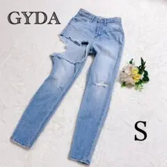 【完売廃盤品】 GYDA ジェイダ ダメージ スキニー デニム S