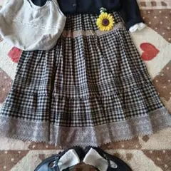ずくなしおふみさま専用♡【未使用】SM2スカラップ刺繍ピンタックギンガムスカート