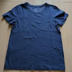 無印良品　ネイビー 半袖 Tシャツ　紺色　レディース　綿100%