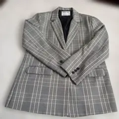 チェック柄　テーラードジャケット