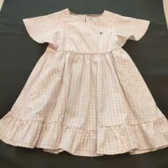 Tommy Hilfiger ピンクチェック 半袖ワンピース
