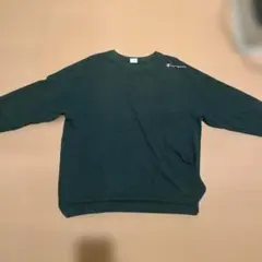 Champion ダークグリーン クルーネック トレーナー